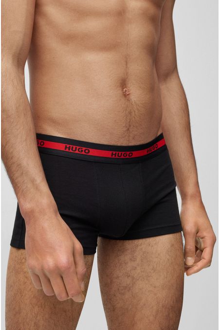 PAQUETE DE 2 CALZONCILLOS DE ALGODÓN CON LOGO HOMBRE