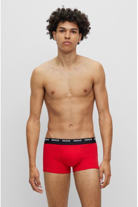 PAQUETE DE 5 CALZONCILLOS DE ALGODÓN CON LOGO HOMBRE