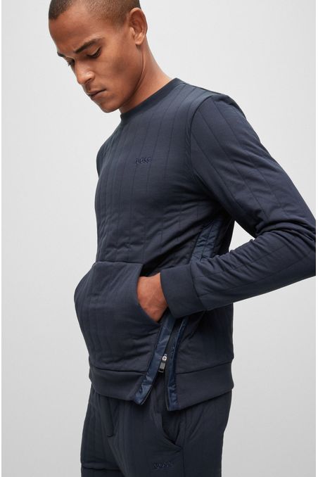 BUZO REGULAR FIT DE PUNTO GUATEADO EN VERTICAL HOMBRE