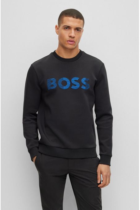 BUZO REGULAR FIT DE ALGODÓN CON LOGO HOMBRE