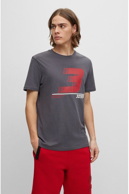 CAMISETA REGULAR FIT DE ALGODÓN CON ESTAMPADO HOMBRE
