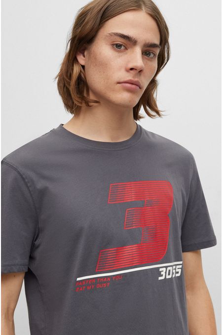 CAMISETA REGULAR FIT DE ALGODÓN CON ESTAMPADO HOMBRE