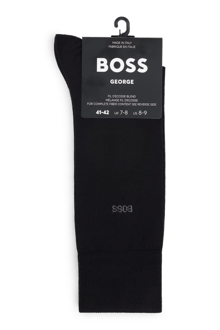 CALCETINES DE LARGO NORMAL DE ALGODÓN CON LOGO HOMBRE