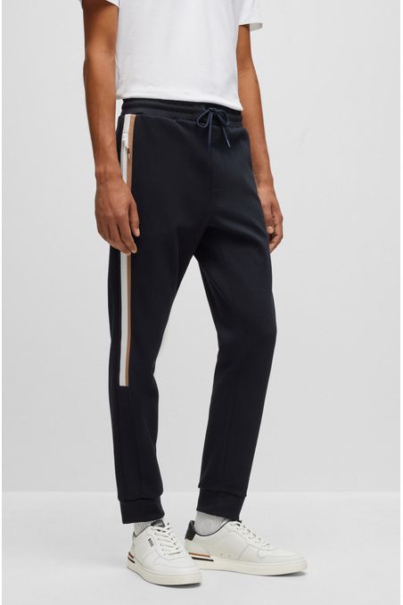 PANTALONES DE SUDADERA REGULAR FIT DE ALGODÓN HOMBRE
