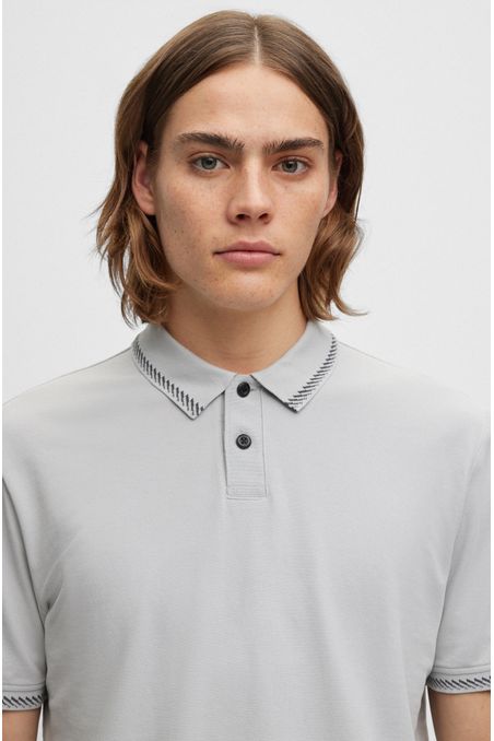 POLO REGULAR FIT DE ALGODÓN CON DETALLES HOMBRE