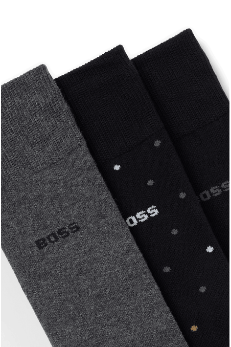 PAQUETE DE 3 PARES DE CALCETINES LARGO MEDIO EN CAJA DE REGALO HOMBRE