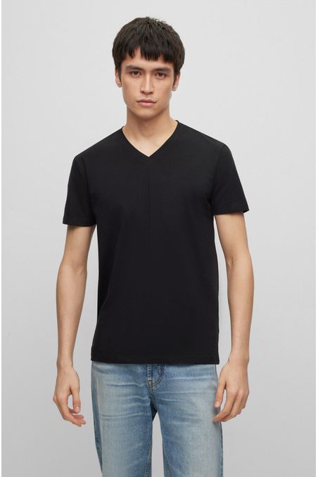 PAQUETE DE 2 CAMISETAS SLIM FIT DE ALGODÓN HOMBRE