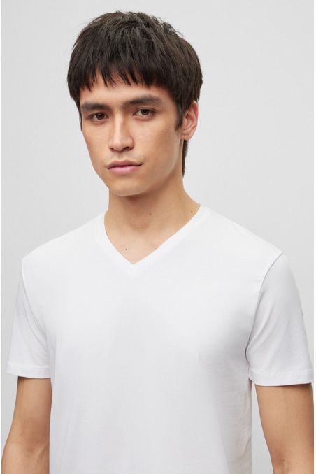 PAQUETE DE 2 CAMISETAS SLIM FIT DE ALGODÓN HOMBRE