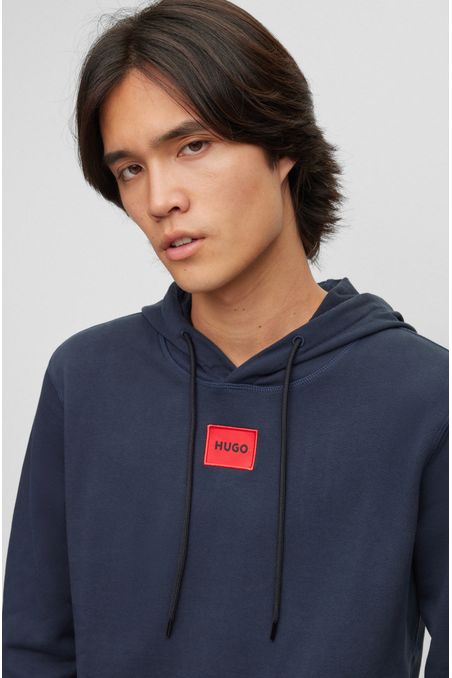 HOODIE CON CAPUCHA REGULAR FIT DE ALGODÓN CON LOGO HOMBRE