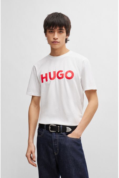 CAMISETA REGULAR FIT DE ALGODÓN CON LOGO HOMBRE
