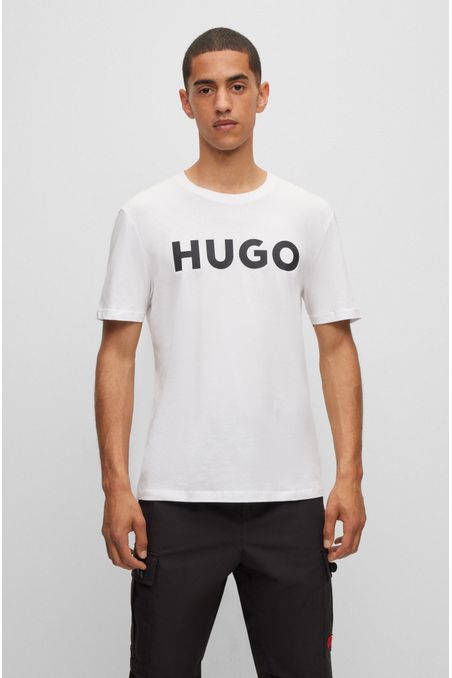 CAMISETA REGULAR FIT DE ALGODÓN CON LOGO HOMBRE