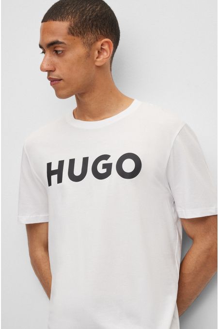 CAMISETA REGULAR FIT DE ALGODÓN CON LOGO HOMBRE