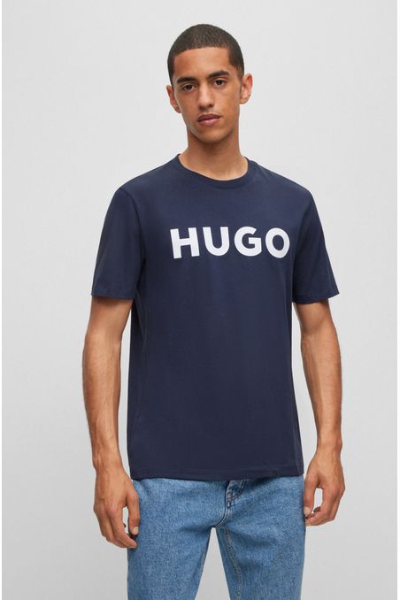 CAMISETA REGULAR FIT DE ALGODÓN CON LOGO HOMBRE