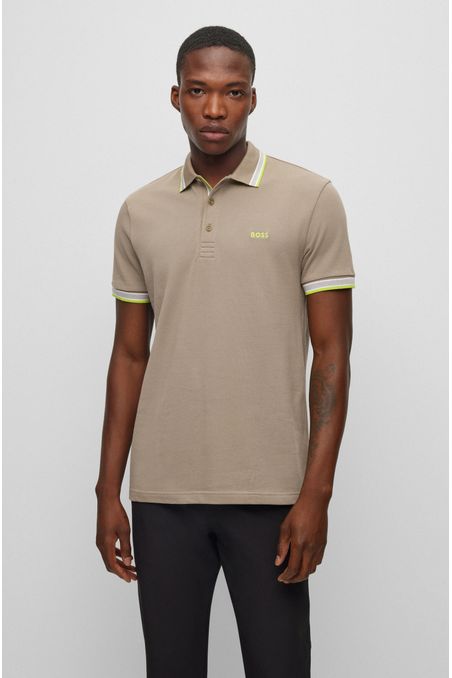 POLO REGULAR FIT DE ALGODÓN CON LOGO HOMBRE