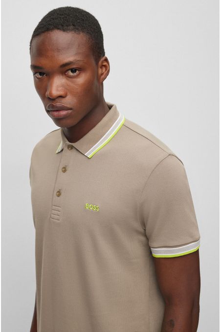 POLO REGULAR FIT DE ALGODÓN CON LOGO HOMBRE