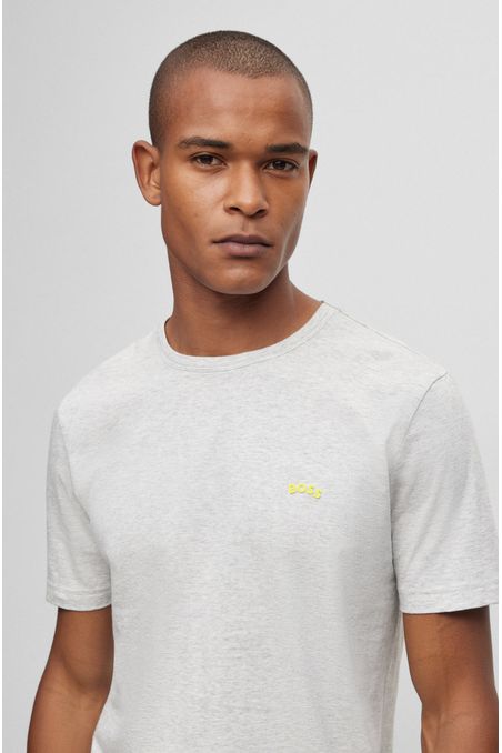 CAMISETA REGULAR FIT DE ALGODÓN CON LOGO HOMBRE