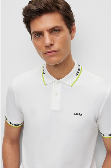 POLO SLIM FIT DE ALGODÓN CON LOGO HOMBRE