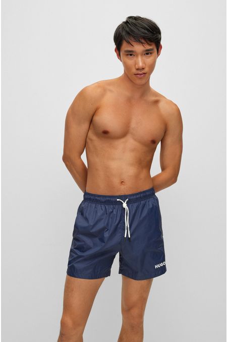 PANTALONETAS DE BAÑO TIPO SHORTS CON LOGO HOMBRE