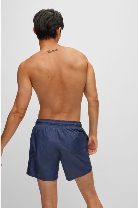 PANTALONETAS DE BAÑO TIPO SHORTS CON LOGO HOMBRE