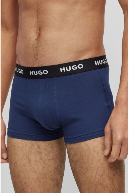PAQUETE DE 3 CALZONCILLOS DE ALGODÓN CON LOGOS HOMBRE