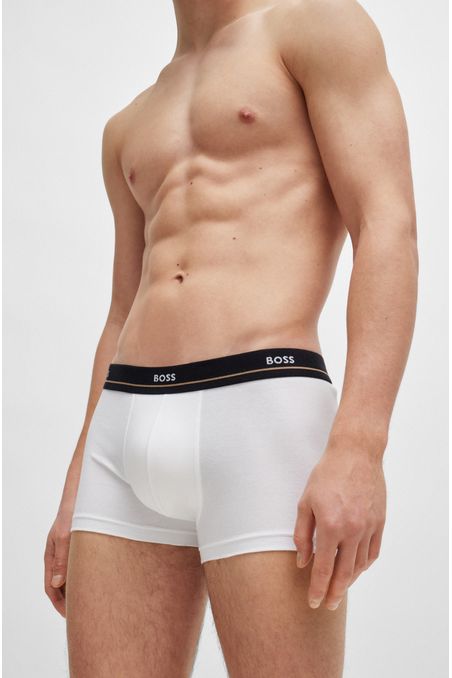 PAQUETE DE 5 CALZONCILLOS DE ALGODÓN CON LOGOS HOMBRE