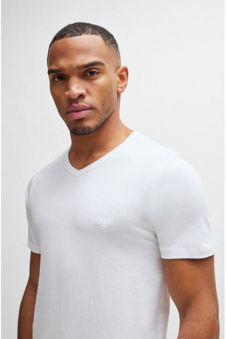 PAQUETE DE 3 CAMISETAS INTERIORES DE PUNTO DE ALGODÓN HOMBRE