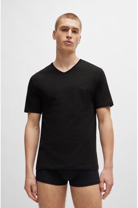 PAQUETE DE 3 CAMISETAS INTERIORES DE PUNTO DE ALGODÓN HOMBRE