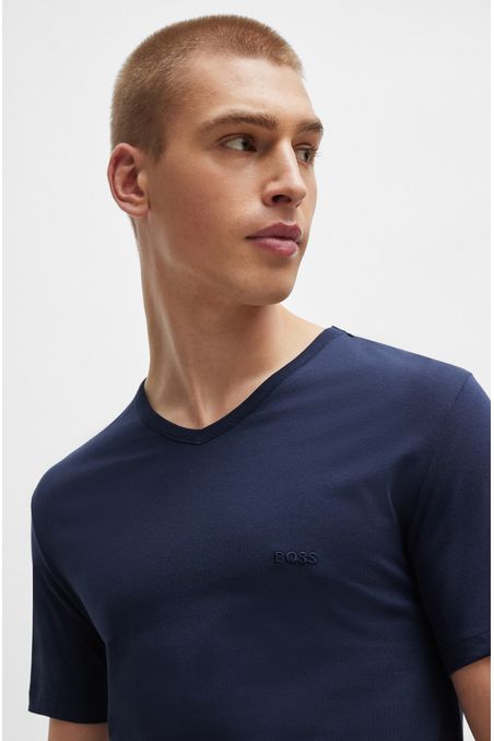 PAQUETE DE 3 CAMISETAS INTERIORES DE PUNTO DE ALGODÓN HOMBRE