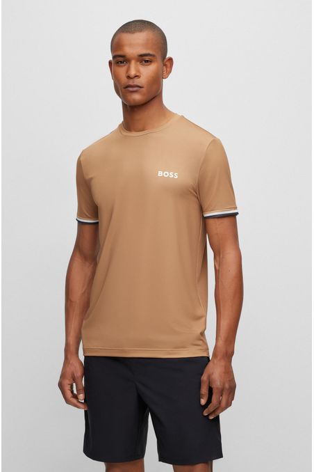 CAMISETA PARA TENIS REGULAR FIT CUELLO REDONDO BOSS X MATTEO BERRETTINI HOMBRE