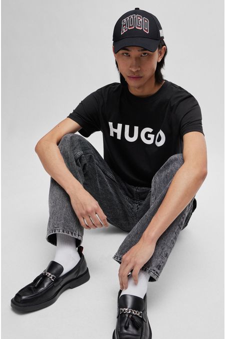 CAMISETA REGULAR FIT DE ALGODÓN CON LOGO HOMBRE