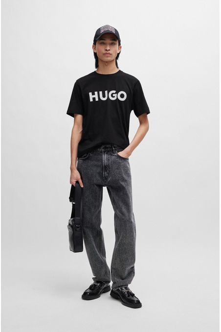 CAMISETA REGULAR FIT DE ALGODÓN CON LOGO HOMBRE