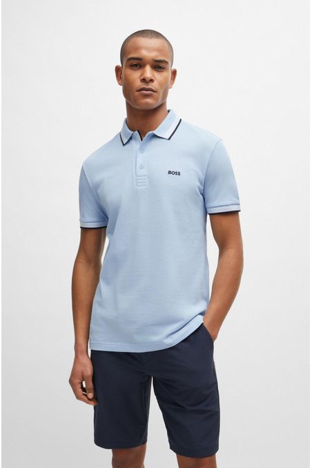 POLO REGULAR FIT DE PIQUÉ DE ALGODÓN CON LOGO HOMBRE