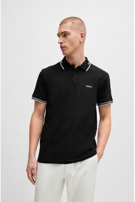 POLO SLIM FIT DE ALGODÓN ELÁSTICO HOMBRE
