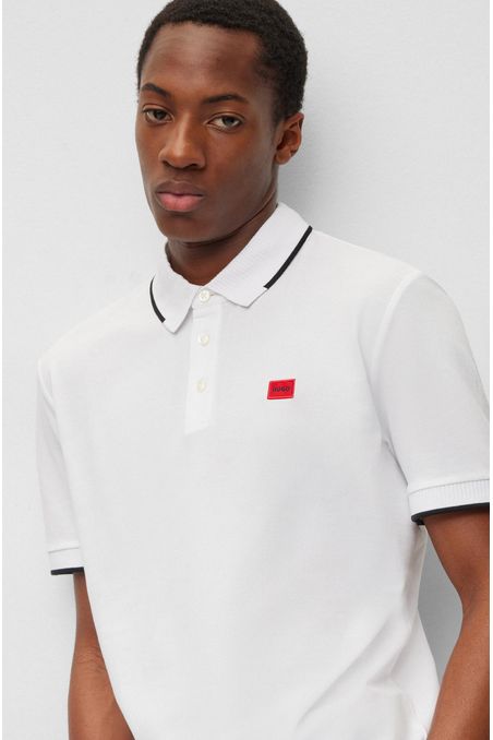 POLO SLIM FIT DE PIQUÉ DE ALGODÓN HOMBRE