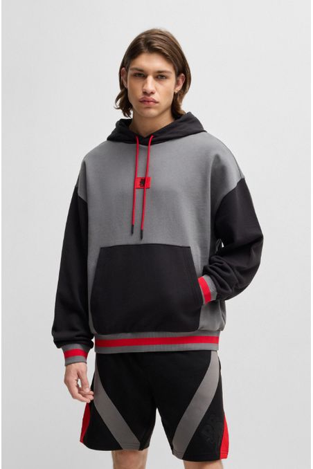 HOODIE OVERSIZED FIT HUGO X RB CON CAPUCHA Y DETALLE DE LA MARCA HOMBRE