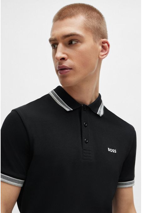 POLO REGULAR FIT DE ALGODÓN CON DETALLES HOMBRE