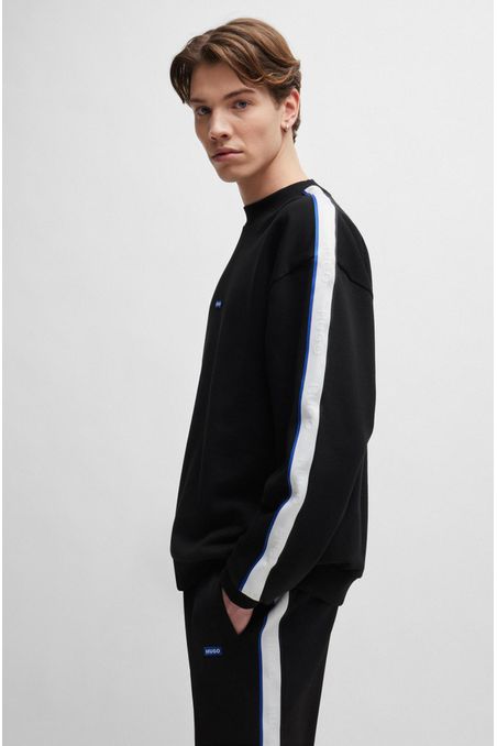 BUZO REGULAR FIT DE ALGODÓN CON PARCHE DE LOGO HOMBRE