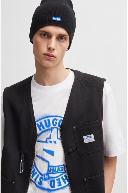 CAMISETA REGULAR FIT DE PUNTO DE ALGODÓN CON ILUSTRACIÓN HOMBRE