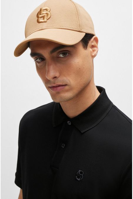 GORRA DE ALGODÓN CON MONOGRAMA DOBLE BORDADO HOMBRE