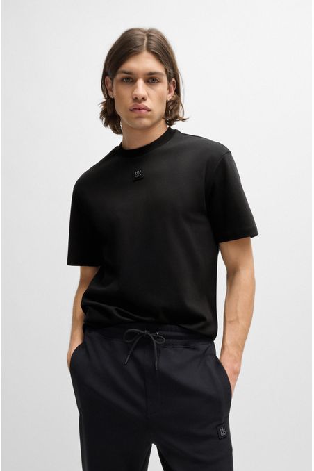 CAMISETA REGULAR FIT EN ALGODÓN INTERLOCK CON LOGO HOMBRE