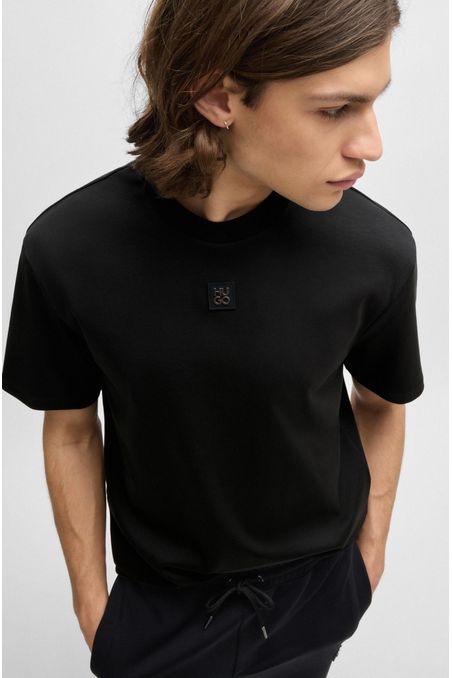 CAMISETA REGULAR FIT EN ALGODÓN INTERLOCK CON LOGO HOMBRE