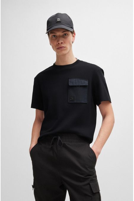 CAMISETA RELAXED FIT DE ALGODÓN INTERLOCK CON ESTAMPADO HOMBRE