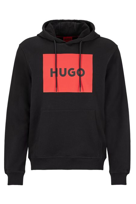 HOODIE CON CAPUCHA REGULAR FIT DE ALGODÓN CON LOGO HOMBRE
