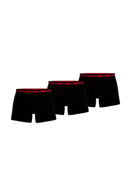 PACK DE TRES BÓXERS DE ALGODÓN ELÁSTICO CON CINTURILLAS CON LOGO HOMBRE