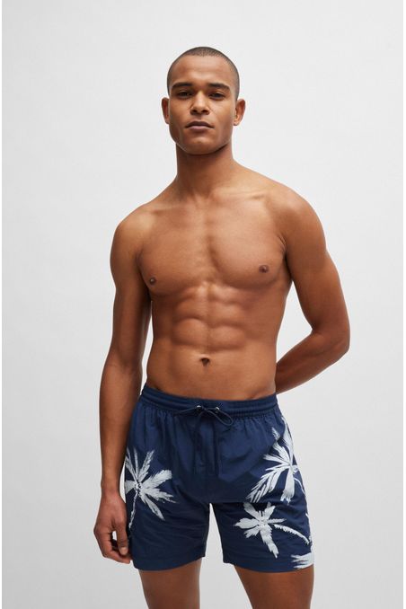 TRAJE DE BAÑO DE SECADO RÁPIDO CON ESTAMPADO DE TEMPORADA HOMBRE
