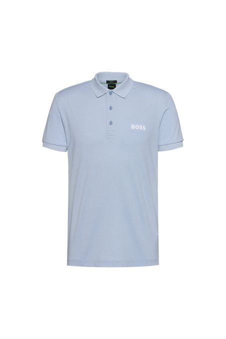 POLO SLIM FIT DE ALGODÓN CON LOGO DE MALLA HOMBRE