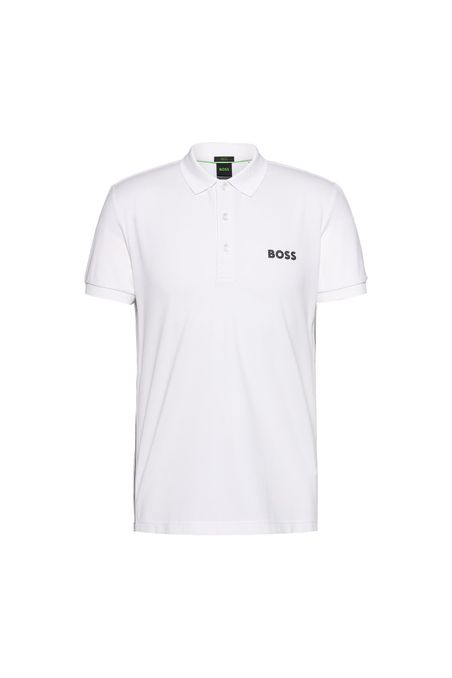 POLO SLIM FIT DE ALGODÓN CON LOGO DE MALLA HOMBRE
