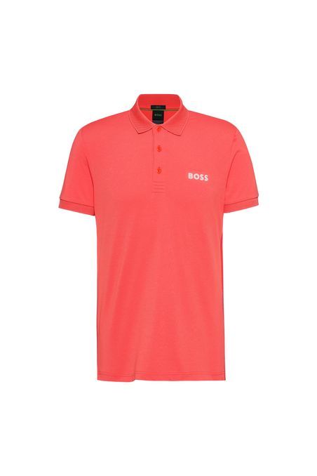 POLO SLIM FIT DE ALGODÓN CON LOGO DE MALLA HOMBRE