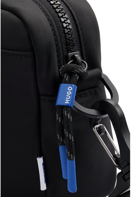 BOLSO CRUZADO DE BANDOLERA CON PARCHE DE LOGO MUJER