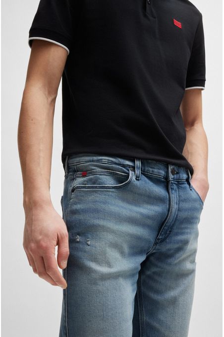 JEANS EXTRA SLIM FIT DE DENIM ELÁSTICO CÓMODO HOMBRE